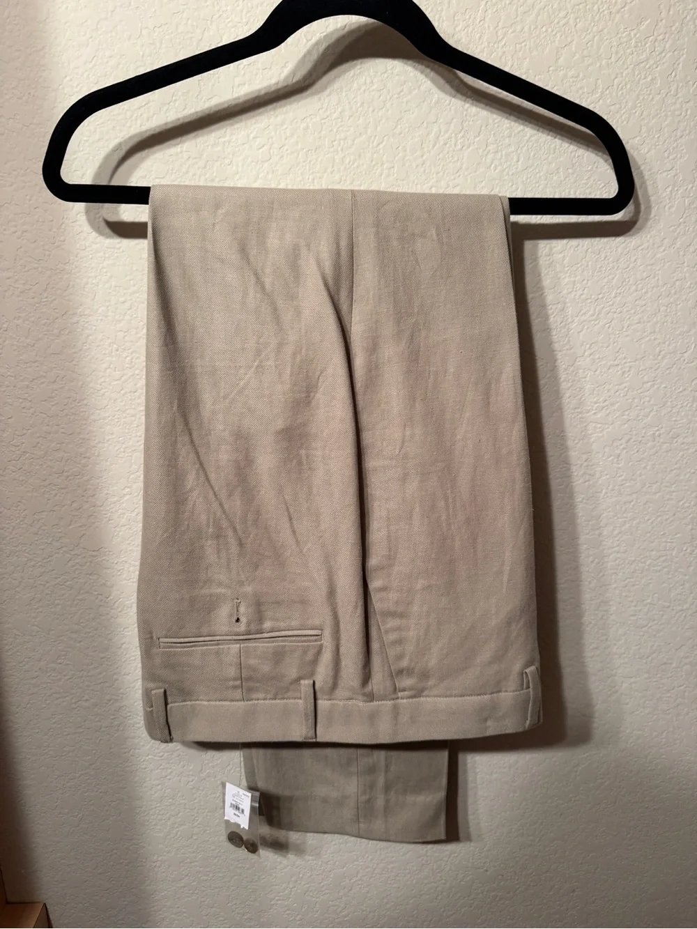 Banana Republic Linen Blend NEW Tailored Fit Khaki Dress Pants 33x34
